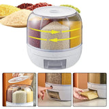 NNEOBA Rotating Rice Beans Grain Storage Container
