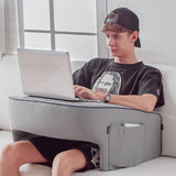 NNEOBA Memory Foam Lap Desk Pillow Ergonomic Laptop Pillow Grey