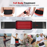 NNEOBA Portable Red & Infrared Therapy Belt with Heat & Massage