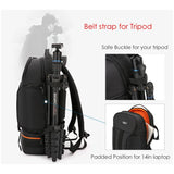 NNEOBA Waterproof Laptop Camera Backpack Orange
