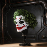 Cyberpunk Clown Mask with Green Hair