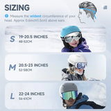 NNEOBA Ski Helmet Goggle Compatible Snowboard Helmet