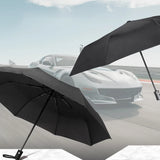 NNEOBA Portable Folding Car Umbrella–Automatic Sunshade Black