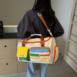 NNEOBA Travel Duffel Bag Off White