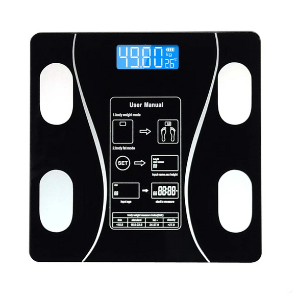 NNEOBA Smart Body Fat Scale Bluetooth Black