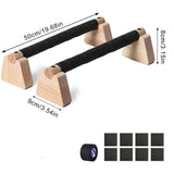 Wooden Push-Up Bars Parallettes