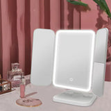 NNEOBA Trifold LED Makeup Mirror - Smart Complementary Beauty Lights