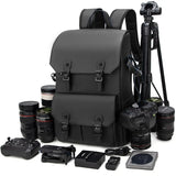 NNEOBA Waterproof Anti-Theft Camera Backpack Black