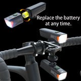 NNEOBA Bike Headlight Remote-Controlled Black