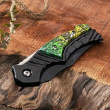 NNEOBA Portable Folding Fruit Knife Green