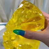 Honey Cheese Squishy Stress Ball Sparkling Slow-Rise TPR Sensory Fidget Toy