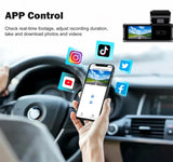 NNEOBA 4K Dual Lens Dash Cam with Night Vision