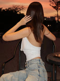 Women's Backless Halter Swing Collar Vest