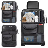 NNEOBA 2Pcs Car Seat Back Storage Bag Multi-Pocket Backseat Organizer Black