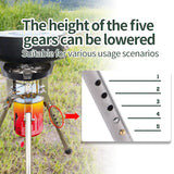 NNEOBA 8400W Foldable Gas Camping Stove Silver