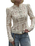 Women's Lace Shrug Blouse