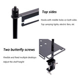 NNEOBA Camping Storage Detachable Organizer Rack Black