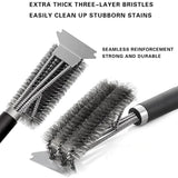 NNEOBA 2PCS Grill Brush Scraper Silver
