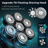 NNEOBA 5-in-1 Electric Shaver Kit with 7D Floating Cutter Head
