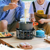 NNEOBA 7-Core High-Power Camping Gas Stove Black