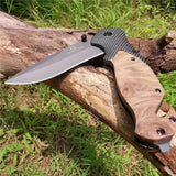 NNEOBA High-Hardness Tactical Folding Knife Brown