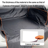 NNEOBA SUV Cargo Liner Waterproof Trunk Seat Cover for Back Cargo Area Black