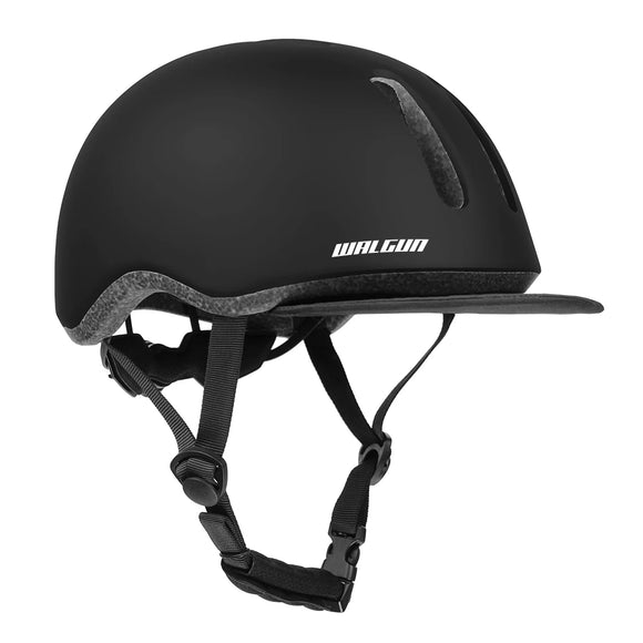 NNEOBA Urban Cycling Helmet Vintage-Style Safety Helmet Black