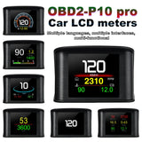 NNEOBA P10 Pro Head Up Display HUD OBD2 Digital On Board Black