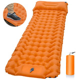 NNEOBA Sleeping Pad with Built-In Pillow Pump Orange