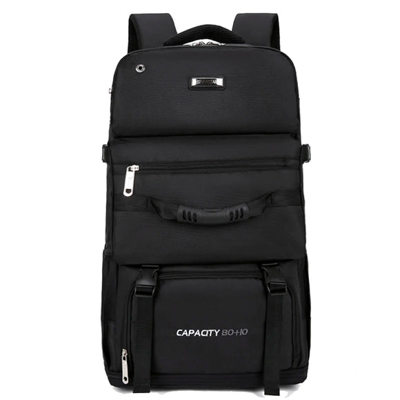 NNEOBA 90L Large-Capacity Hiking Travel Backpack Black