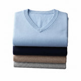 Men's Cashmere Blend V-Neck Sweater