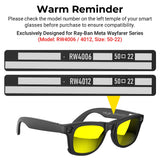 Photochromic Clip-On Lenses for Meta Wayfarer Gen 2 Smart Glasses – Matte Frame Clip