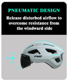 NNEOBA Ultralight Bicycle Helmet with Magnetic Windproof Lenses