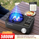 NNEOBA 5800W Camping Gas Stove Overvoltage Protection Black