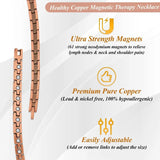 Luxury Serpentine Pure Copper Chain Necklace for Men & Women
