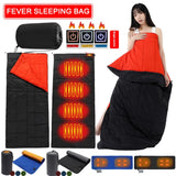 USB Heated Sleeping Mat – 4-Zone Electric Camping Heating Pad for Sleeping Bags & Tents