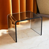 NNEOBA Transparent Acrylic Mini Side Table & Shoe Changing Stool - Middle Color