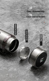 NNEOBA Thermos Bottle with LED Temperature Display Silver