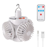 NNEOBA Portable Camping Fan & LED Tent Light