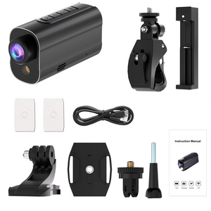 NNEOBA 5K Action Camera with LED Light 64GB Included Black