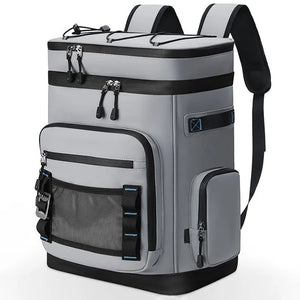 NNEOBA 30L Camping Insulated Backpack Hot Cold Storage Gray