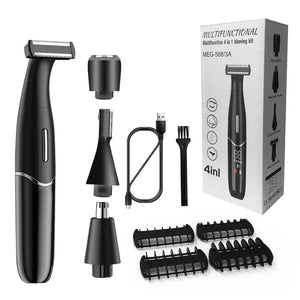 NNEOBA Precision Body And Intimate Area Shaver USB C Rechargeable Wet & Dry Black