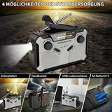 NNEOBA Solar Emergency Radio 4000mAh Grey