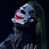 Cyberpunk Clown Cosplay Mask with Braids