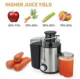 NNEOBA High Power Centrifugal Juicer Large Caliber Electric Juice Extractor Grey
