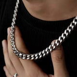 Men's Stainless Steel Cuban Necklace World's Best Dad