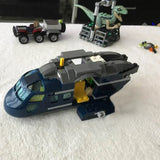 NNEOBA 397pcs Dinosaur World Helicopter Tracking Dinosaurs