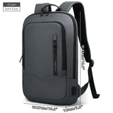 NNEOBA Slim Laptop Work Backpack Dark Grey