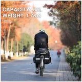 NNEOBA 3-in-1 Bike Bag 65L Large Capacity Bicycle Rear Rack Pannier