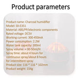 NNEOBA Flame Aroma Humidifier – 300ML Ultrasonic Essential Oil Diffuser with Night Light